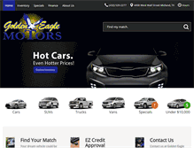 Tablet Screenshot of goldeneaglemotors.com
